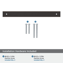 224mm Ladera Rectangle Cabinet Pull Backplate, Oil-Rubbed Bronze Alt 2 - Image