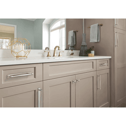 224mm Ladera Rectangle Cabinet Pull Backplate, Polished Nickel Alt 4 - Image