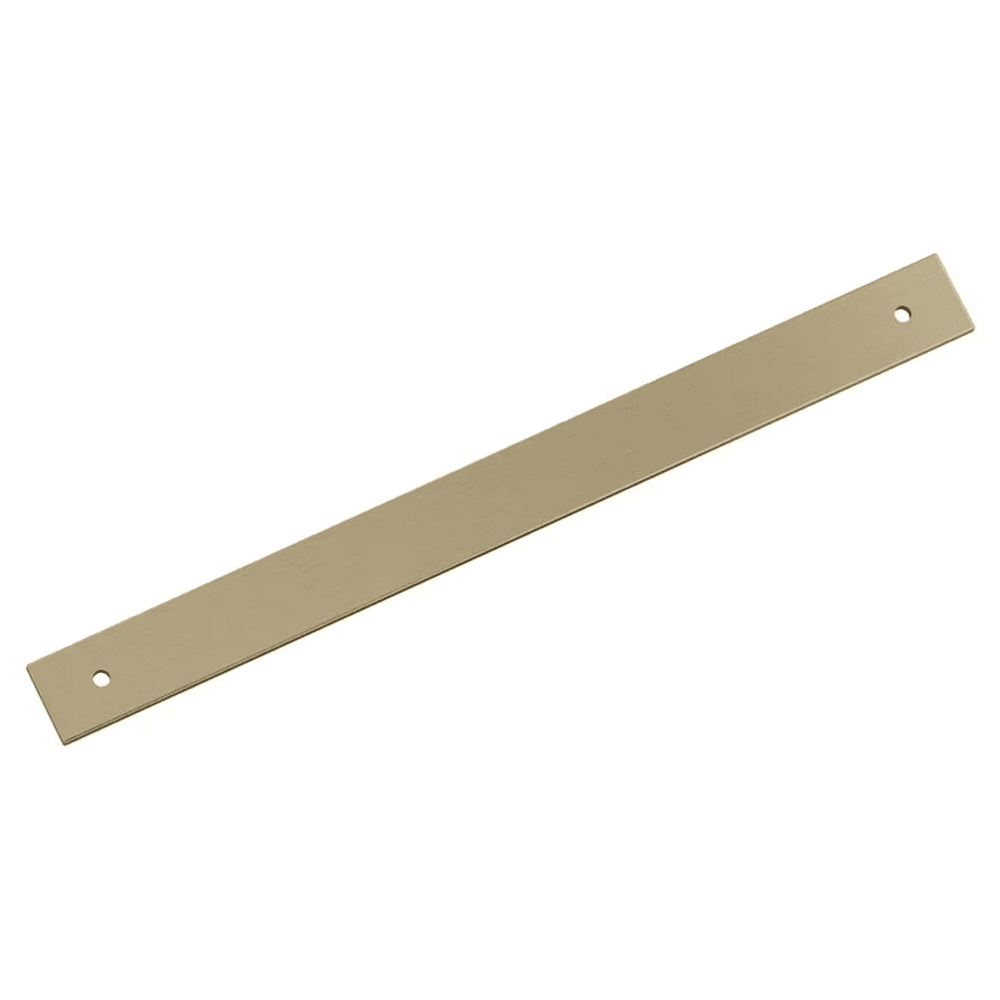 256mm Ladera Rectangle Cabinet Pull Backplate, Golden Champagne Main - Image
