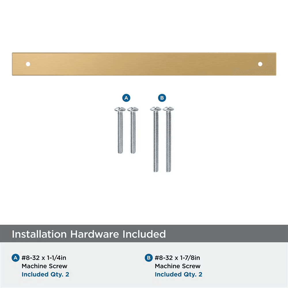 256mm Ladera Rectangle Cabinet Pull Backplate, Champagne Bronze Alt 2 - Image