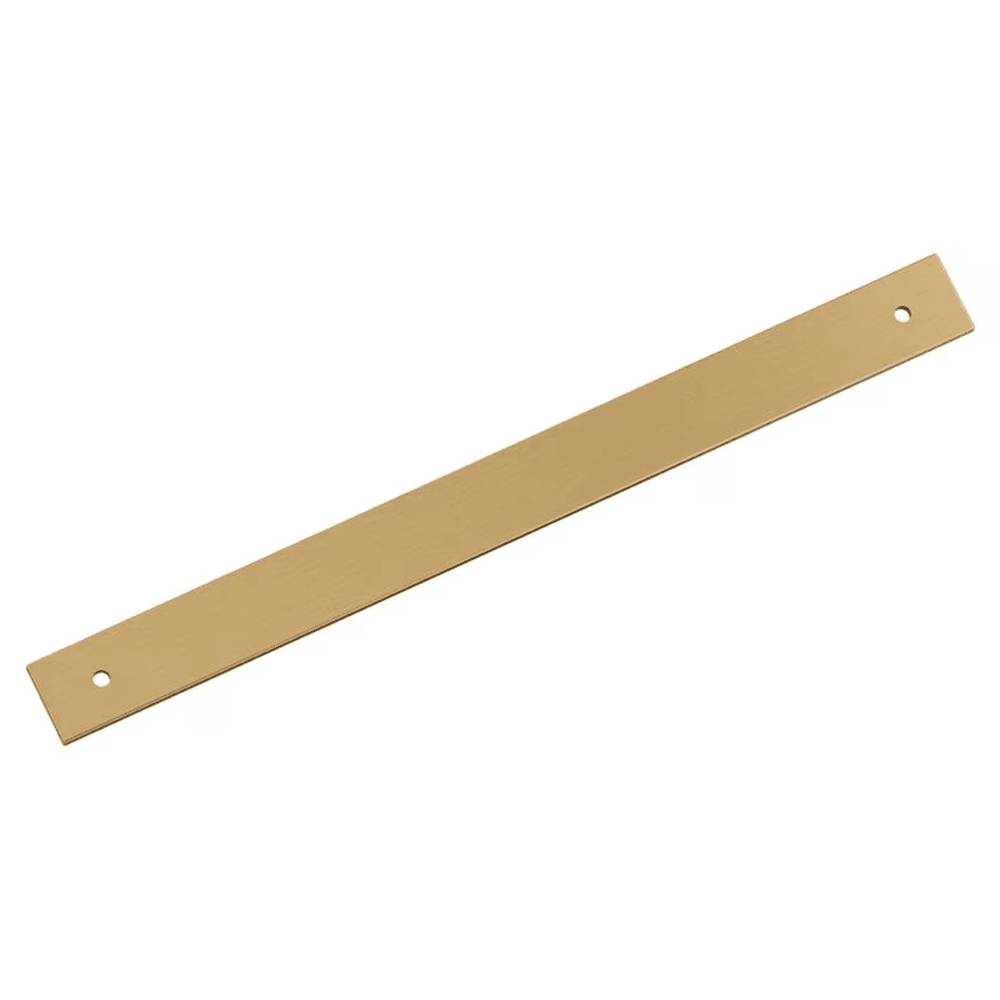 256mm Ladera Rectangle Cabinet Pull Backplate, Champagne Bronze Main - Image