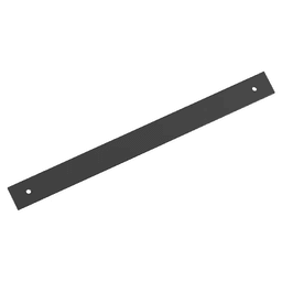 256mm Ladera Rectangle Cabinet Pull Backplate, Matte Black Main - Image