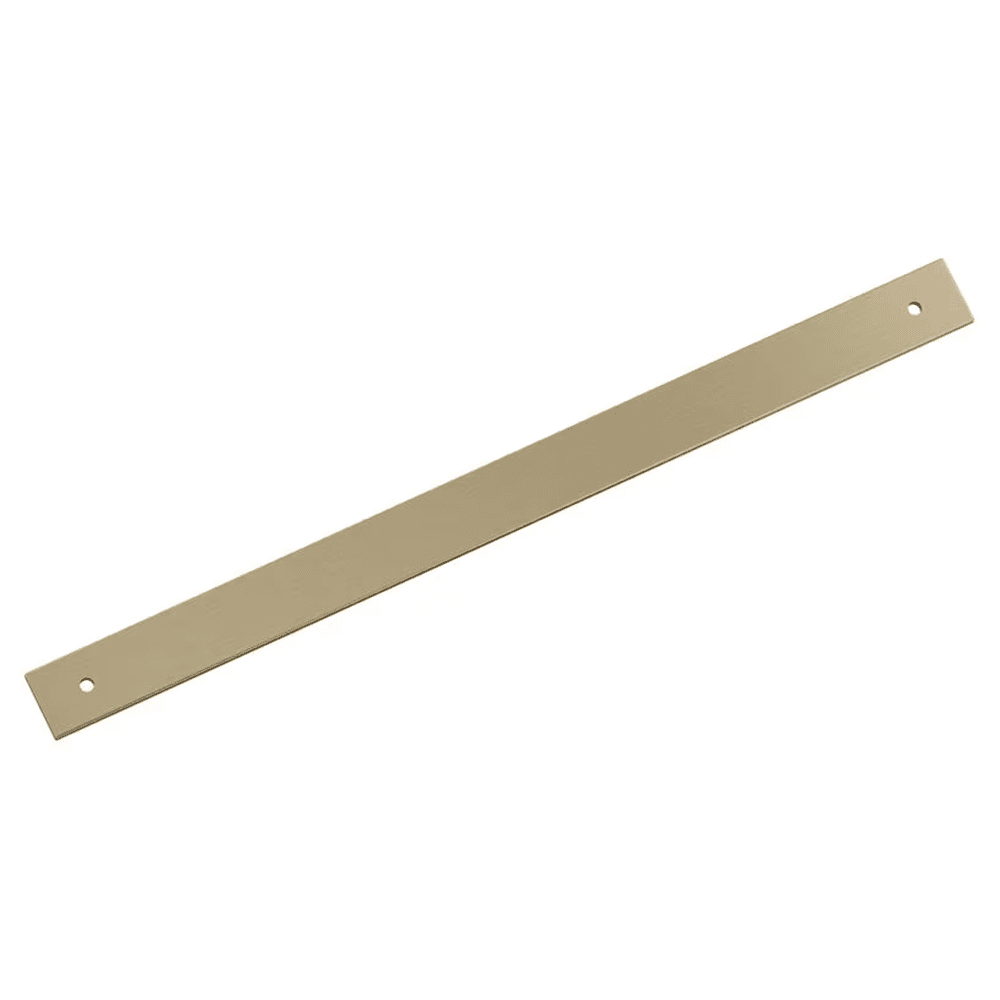 320mm Ladera Rectangle Cabinet Pull Backplate, Golden Champagne Main - Image