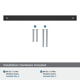 320mm Ladera Rectangle Cabinet Pull Backplate, Matte Black Alt 2 - Image