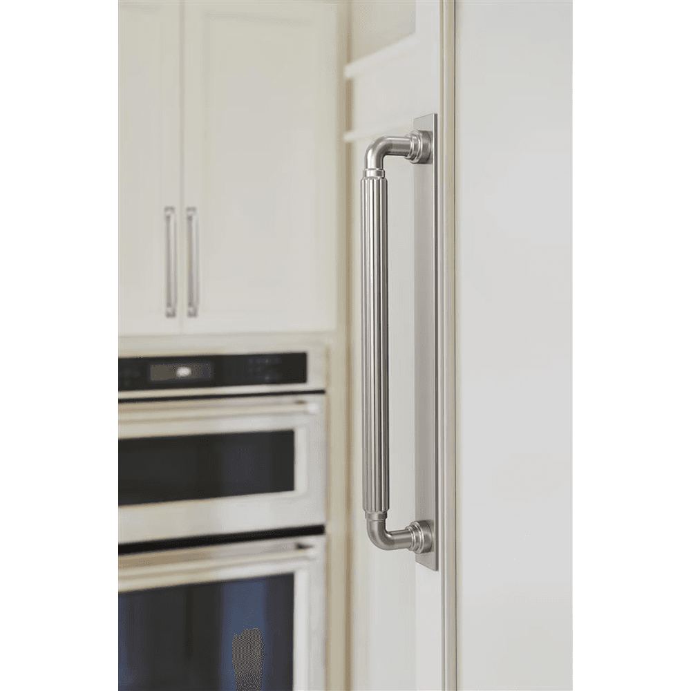 305mm Ladera Rectangle Appliance Pull Backplate, Satin Nickel Alt 3 - Image