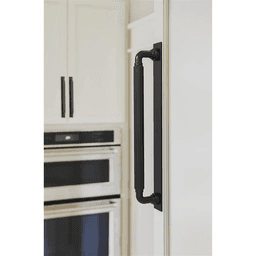 305mm Ladera Rectangle Appliance Pull Backplate, Matte Black Alt 3 - Image