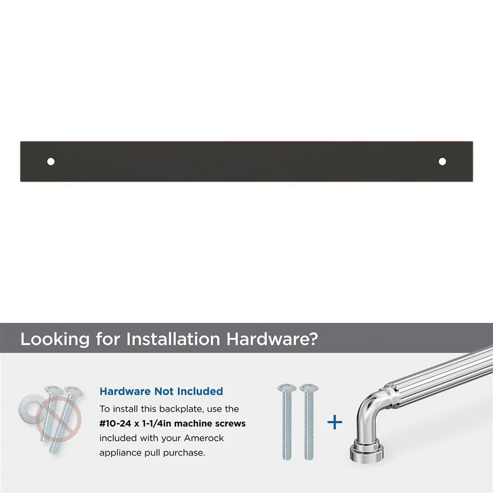 305mm Ladera Rectangle Appliance Pull Backplate, Oil-Rubbed Bronze Alt 2 - Image