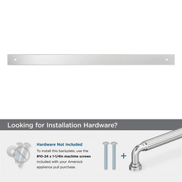 457mm Ladera Rectangle Appliance Pull Backplate, Polished Chrome Alt 2 - Image