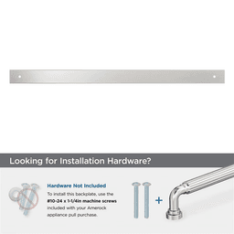 457mm Ladera Rectangle Appliance Pull Backplate, Satin Nickel Alt 2 - Image