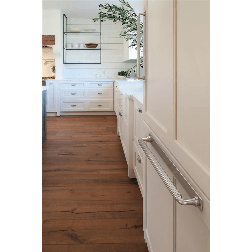 457mm Ladera Rectangle Appliance Pull Backplate, Satin Nickel Alt 3 - Image