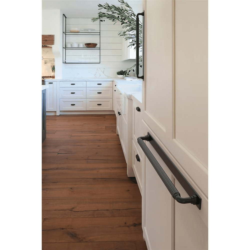 457mm Ladera Rectangle Appliance Pull Backplate, Matte Black Alt 3 - Image