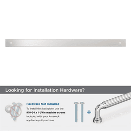 457mm Ladera Rectangle Appliance Pull Backplate, Polished Nickel Alt 2 - Image