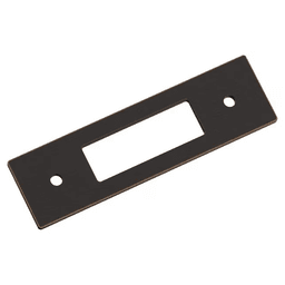 76mm Medora Rectangle Cabinet Pull Backplate, Oil-Rubbed Bronze Main - Image