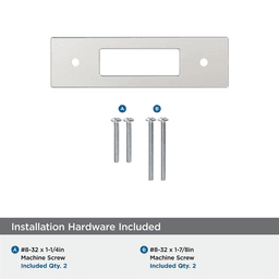 76mm Medora Rectangle Cabinet Pull Backplate, Polished Nickel Alt 2 - Image