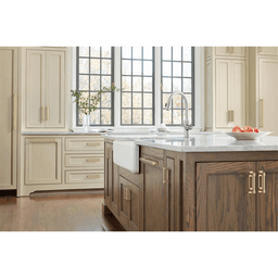 96mm Medora Rectangle Cabinet Pull Backplate, Golden Champagne Alt 4 - Image