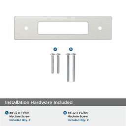 96mm Medora Rectangle Cabinet Pull Backplate, Satin Nickel Alt 2 - Image