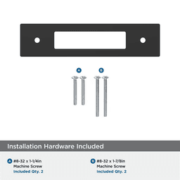 96mm Medora Rectangle Cabinet Pull Backplate, Matte Black Alt 2 - Image