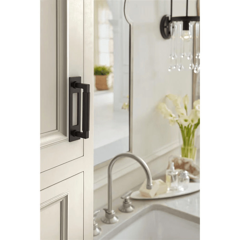 96mm Medora Rectangle Cabinet Pull Backplate, Oil-Rubbed Bronze Alt 3 - Image