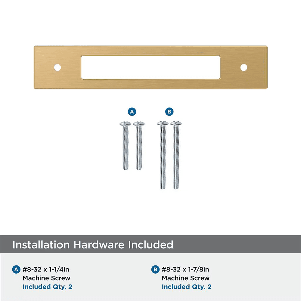 128mm Medora Rectangle Cabinet Pull Backplate, Champagne Bronze Alt 2 - Image