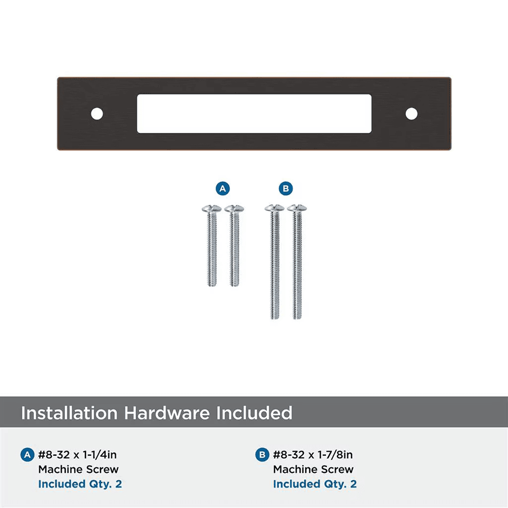 128mm Medora Rectangle Cabinet Pull Backplate, Oil-Rubbed Bronze Alt 2 - Image