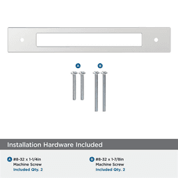 160mm Medora Rectangle Cabinet Pull Backplate, Polished Chrome Alt 2 - Image