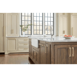 160mm Medora Rectangle Cabinet Pull Backplate, Golden Champagne Alt 4 - Image