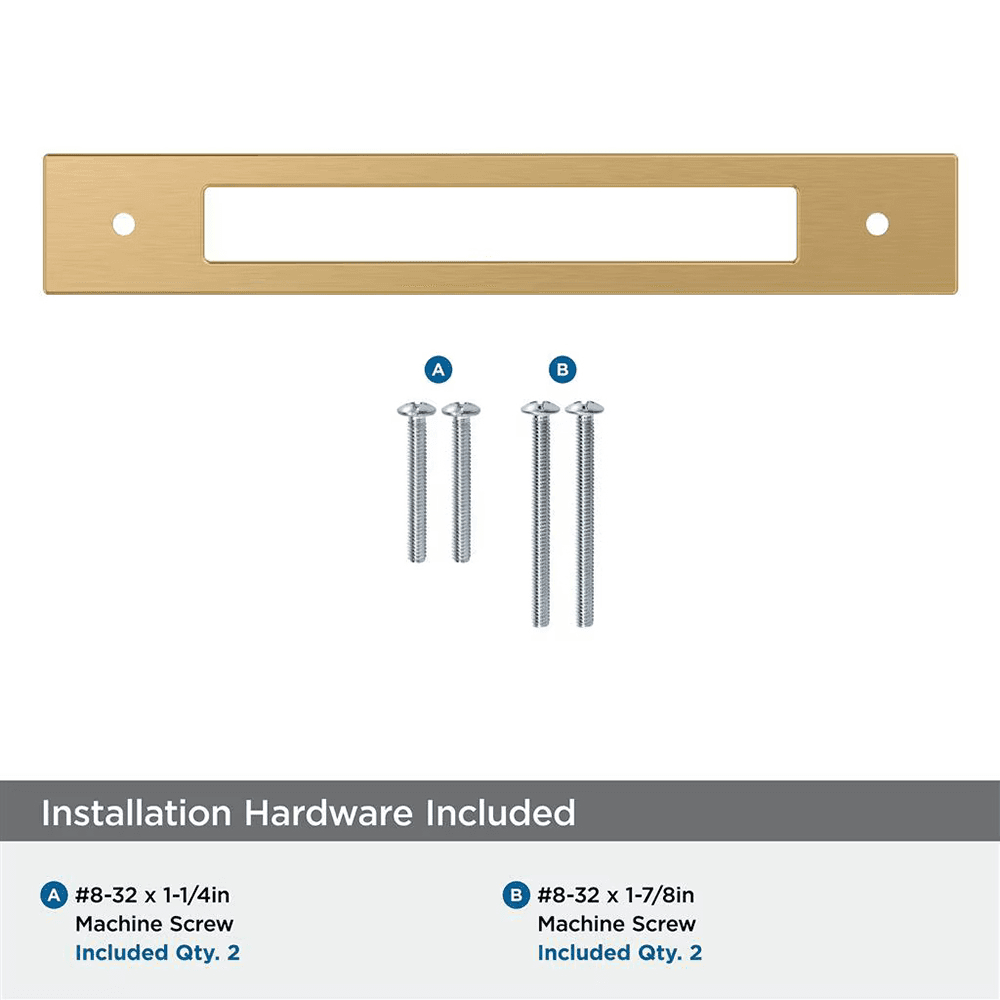 160mm Medora Rectangle Cabinet Pull Backplate, Champagne Bronze Alt 2 - Image