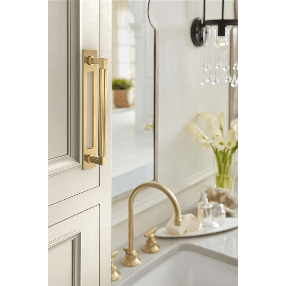 160mm Medora Rectangle Cabinet Pull Backplate, Champagne Bronze Alt 3 - Image