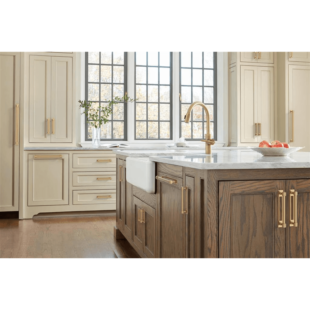 160mm Medora Rectangle Cabinet Pull Backplate, Champagne Bronze Alt 4 - Image