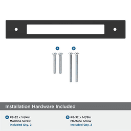 160mm Medora Rectangle Cabinet Pull Backplate, Matte Black Alt 2 - Image
