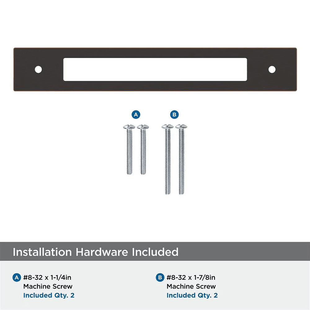 160mm Medora Rectangle Cabinet Pull Backplate, Oil-Rubbed Bronze Alt 2 - Image