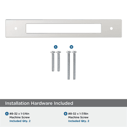 160mm Medora Rectangle Cabinet Pull Backplate, Polished Nickel Alt 2 - Image