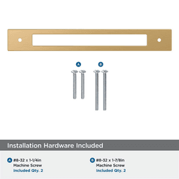 192mm Medora Rectangle Cabinet Pull Backplate, Champagne Bronze Alt 2 - Image