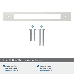 192mm Medora Rectangle Cabinet Pull Backplate, Satin Nickel Alt 2 - Image