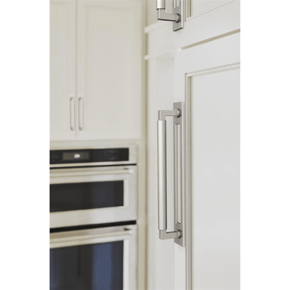 192mm Medora Rectangle Cabinet Pull Backplate, Satin Nickel Alt 3 - Image