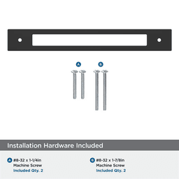 192mm Medora Rectangle Cabinet Pull Backplate, Matte Black Alt 2 - Image