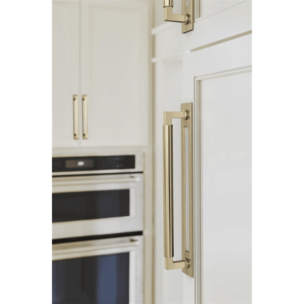 224mm Medora Rectangle Cabinet Pull Backplate, Golden Champagne Alt 3 - Image