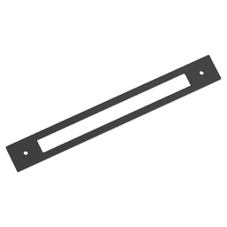 224mm Medora Rectangle Cabinet Pull Backplate, Matte Black Main - Image