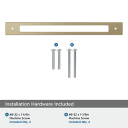 256mm Medora Rectangle Cabinet Pull Backplate, Golden Champagne Alt 2 - Image