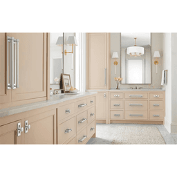 320mm Medora Rectangle Cabinet Pull Backplate, Polished Chrome Alt 4 - Image