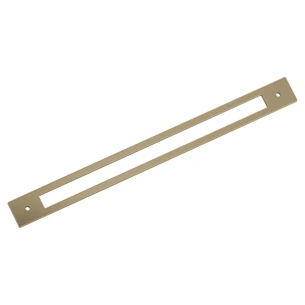 320mm Medora Rectangle Cabinet Pull Backplate, Golden Champagne Main - Image