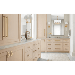 320mm Medora Rectangle Cabinet Pull Backplate, Champagne Bronze Alt 4 - Image