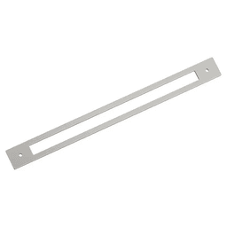 320mm Medora Rectangle Cabinet Pull Backplate, Satin Nickel Main - Image