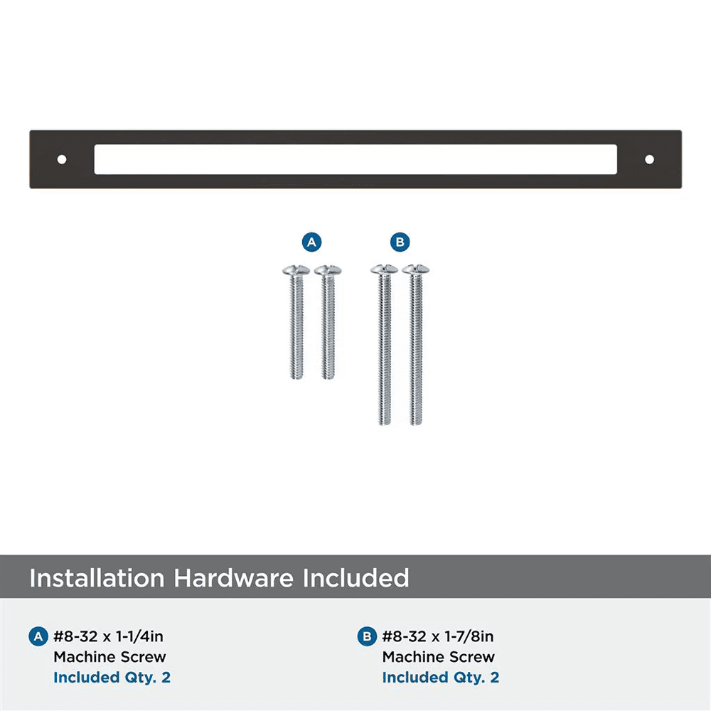 320mm Medora Rectangle Cabinet Pull Backplate, Oil-Rubbed Bronze Alt 2 - Image