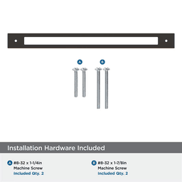 320mm Medora Rectangle Cabinet Pull Backplate, Oil-Rubbed Bronze Alt 2 - Image