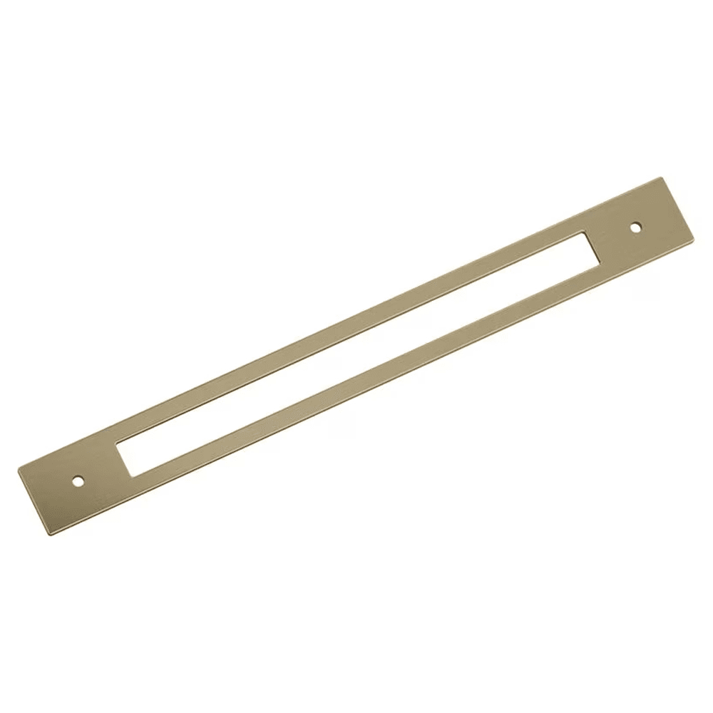 305mm Medora Rectangle Appliance Pull Backplate, Golden Champagne Main - Image