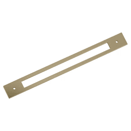 305mm Medora Rectangle Appliance Pull Backplate, Golden Champagne Main - Image