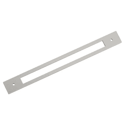 305mm Medora Rectangle Appliance Pull Backplate, Satin Nickel Main - Image
