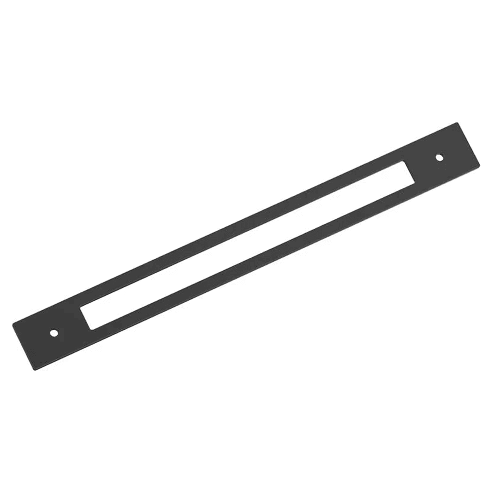 305mm Medora Rectangle Appliance Pull Backplate, Matte Black Main - Image