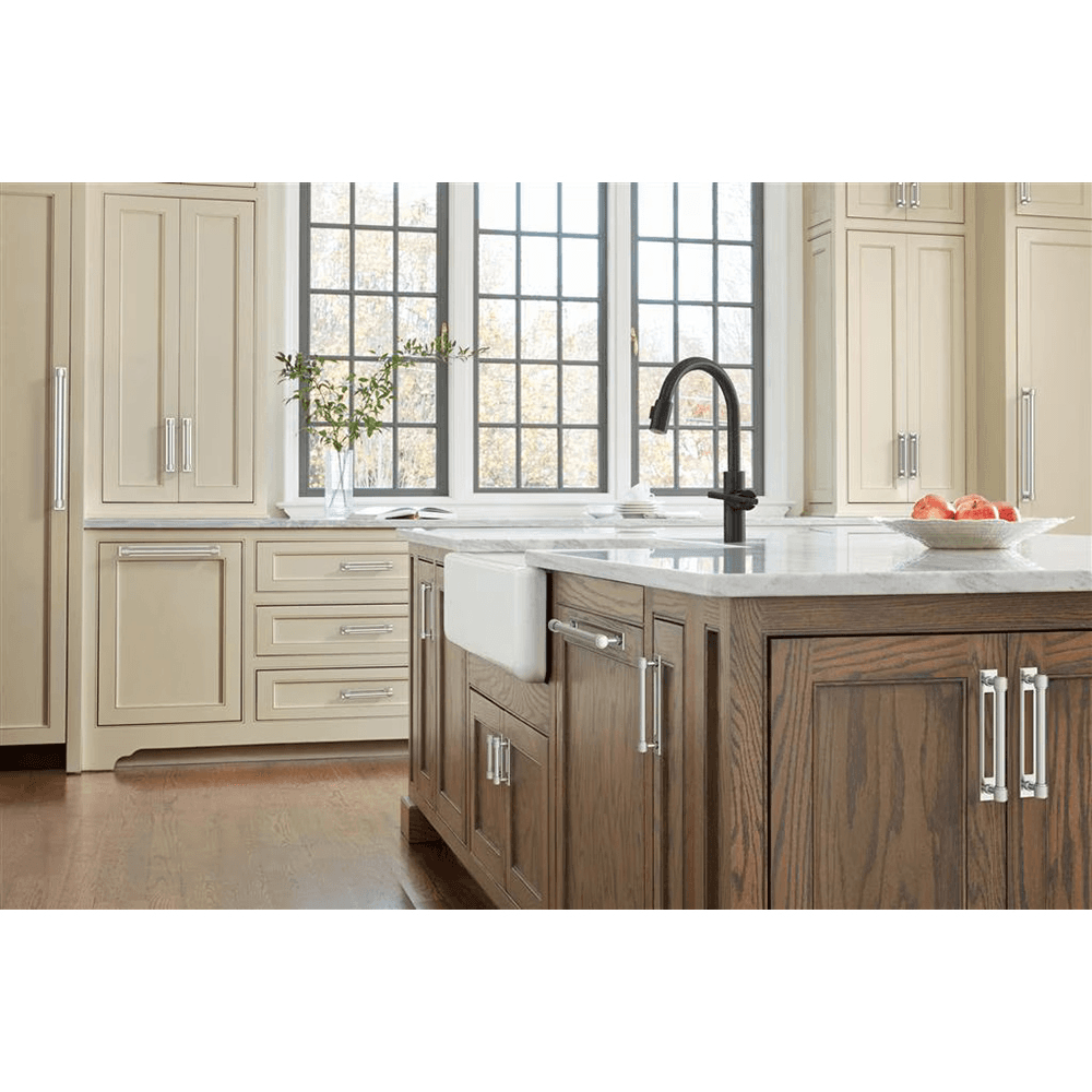 457mm Medora Rectangle Appliance Pull Backplate, Polished Chrome Alt 4 - Image